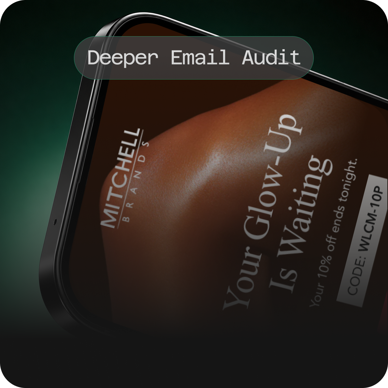 Phone showing a deeper email audit