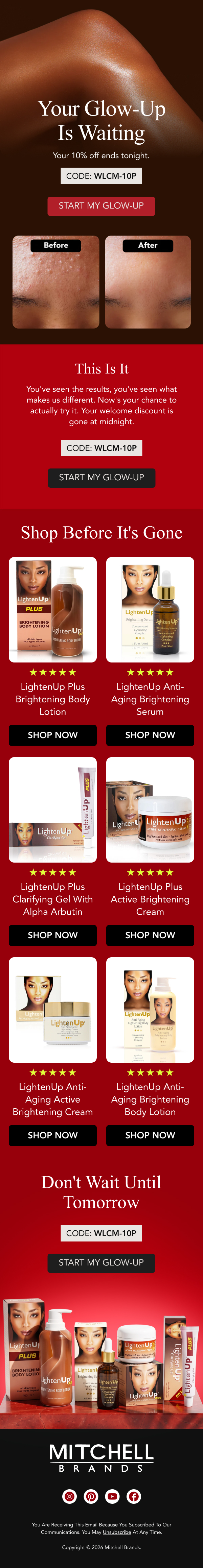 Email campaign design for an ecommerce brand