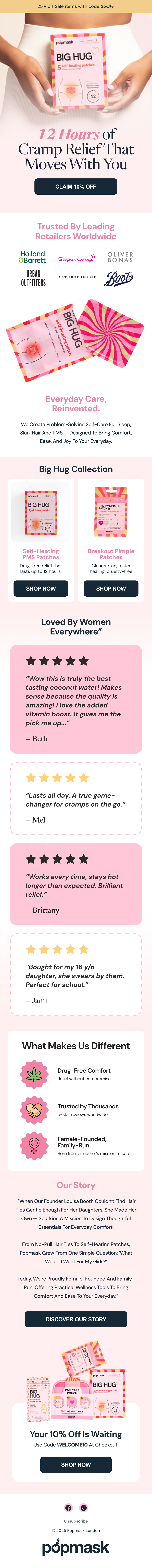 Email flow design for an ecommerce brand
